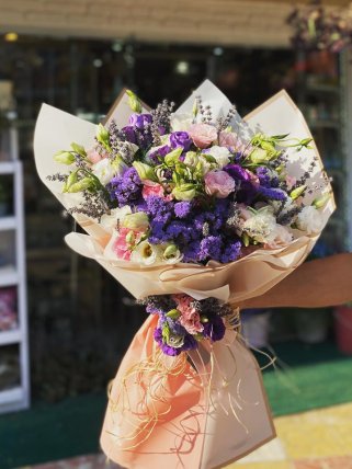 Renkli Lisyantus Buketi, kütahya çiçekçi