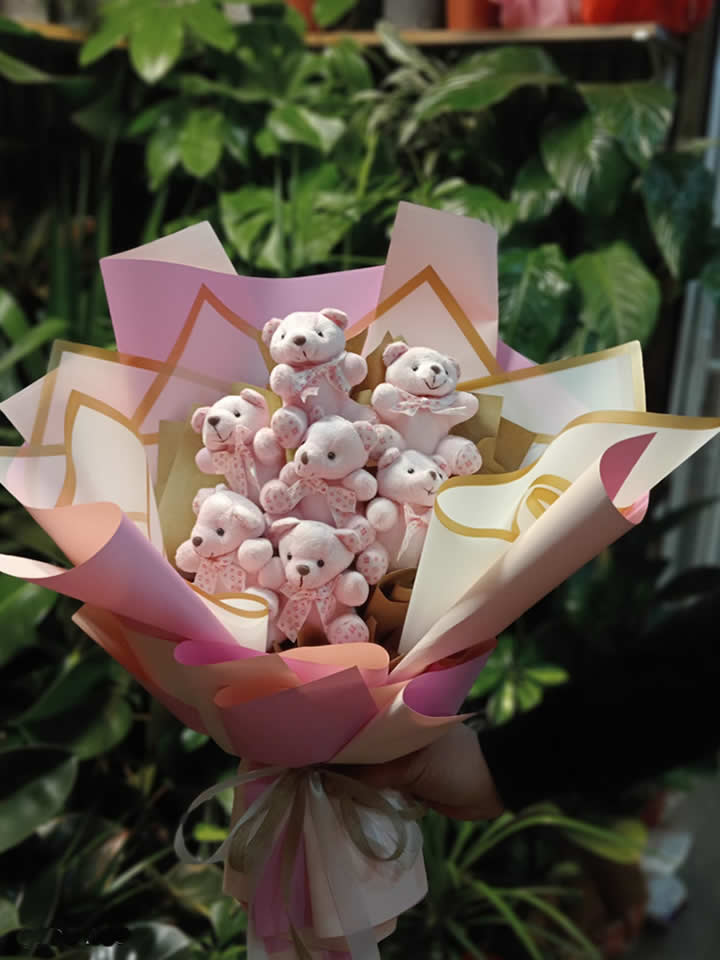 Pembe Ayıcık Buketi, Kütahya Elçin Çiçek